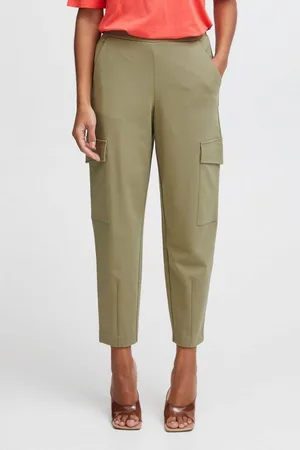 B YOUNG Cargohose BYRIZETTA CARGO PANTS 2 - coole Sweatcargo mit dekorativen Nähten - Verkäufer: meinemarkenmode