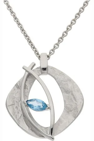 JuwelmaLux Kettenanhänger Anhänger 925/000 Silber mit Blautopas JL20-02-1095 (1-tlg), Schmuckanhänger - Verkäufer: Juwelier-Bacak