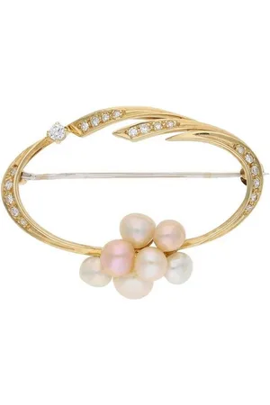 JuwelmaLux Brosche Brosche 585/000 (14 Karat) Gold mit Süßwasserzuchtperle - Verkäufer: Juwelier-Bacak