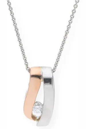 JuwelmaLux Kettenanhänger Anhänger 585/000 (14 Karat) Rot- und Weißgold mit Brillant (1-tlg), Schmuckanhänger - Verkäufer: Juwelier-Bacak