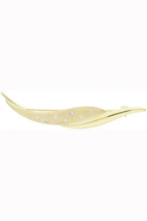 JuwelmaLux Brosche Brosche 333 (8 Karat) Gelbgold mit Zirkonia JL30-01-493 - Verkäufer: Juwelier-Bacak