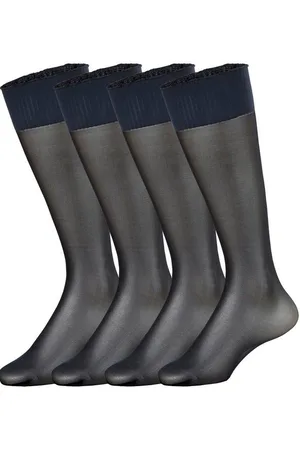 Ulla Popken Feinkniestrümpfe Feinkniestrümpfe 4er-Pack Supersoft-Komfortbund - Verkäufer: Popken Fashion Group