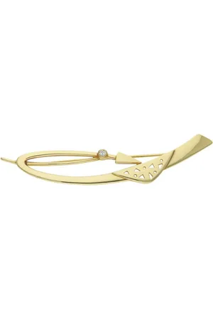 JuwelmaLux Brosche Brosche 585/000 (14 Karat) Gold mit synth. Zirkonia JL30-01 - Verkäufer: Juwelier-Bacak
