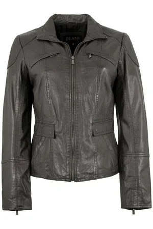 Jilani Lederjacke Zelie - Damen Lederjacke Lammnappa anthra - Verkäufer: Lederjacken24