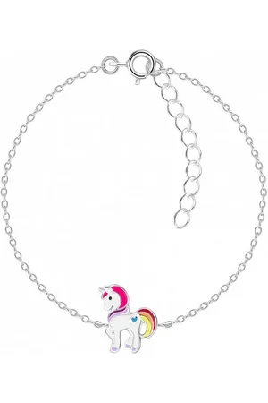 ALEXANDER YORK Silberarmband EINHORN Herz rot, 925 Sterling Silber - Verkäufer: