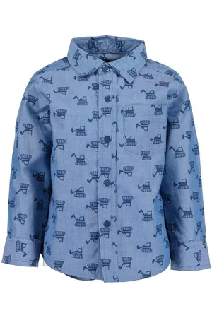 Blue Seven Langarmhemd Baby Jungen Hemd Langarm Bagger jeansblau Gr. 68-86 (1-tlg) - Verkäufer: nettibeck