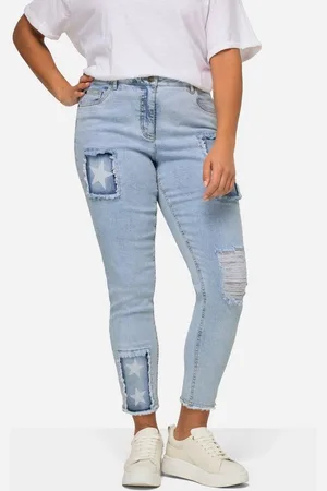 Angel of Style Regular-fit-Jeans Jeans modische Patches 5-Pocket - Verkäufer: Popken Fashion Group