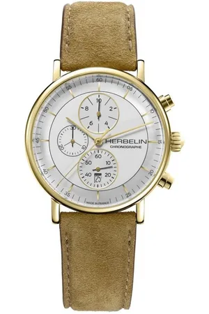 Michel Herbelin Schweizer Uhr Armbanduhr Inspiration Chrono 35647P12SU vergoldet, (1-tlg) - Verkäufer: Juwelier-Bacak