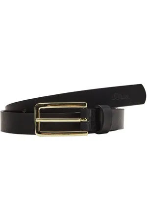 QS by s.Oliver Ledergürtel Damen Leder Gürtel Belt Frauen Ledergürtel schwarz 2103453-9999 - Verkäufer: Bilvary