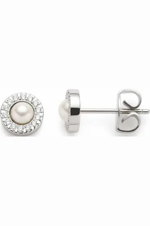 Leonardo Paar Ohrstecker Ohrring Isa, 023347, 023349, mit Glasstein oder Perle (imitiert) und Zirkonia (synth)
