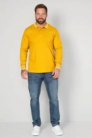 Boston Park Poloshirt Poloshirt Langarm Kontrast-Polokragen - Verkäufer: Popken Fashion Group