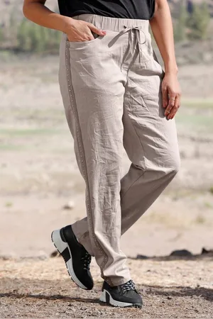 Miamoda Leggings Hose Straight Fit Ziernieten-Band Elastikbund - Verkäufer: Popken Fashion Group