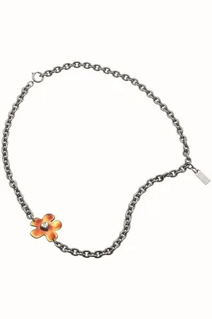 Moschino Collier MJ0125, Massive Kette mit Blume und Herz - Verkäufer: Gigandet