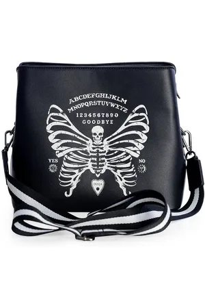 Banned Retro Schultertasche Skeleton Butterfly Umhängetasche, Gothic Schmetterling Ouija Skull - Verkäufer: Schompi Trading e.K.