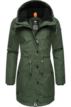 Ragwear Winterjacke YM-Canny stylischer Damen Kurzmantel Parka mit Kapuze