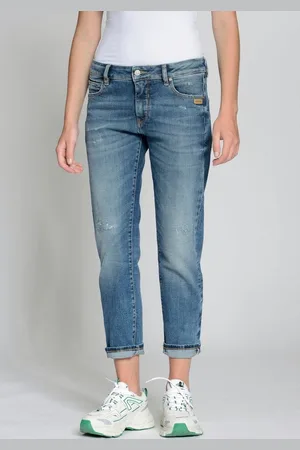 Gang Boyfriend-Jeans 94NADIA 5-Pocket Style mit Reißverschluss und Knopf