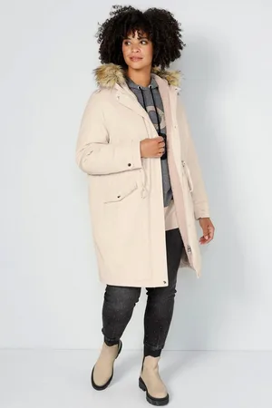 Angel of Style Parka Parka Straight Fit Teddyfutter Kapuze Langarm - Verkäufer: Popken Fashion Group