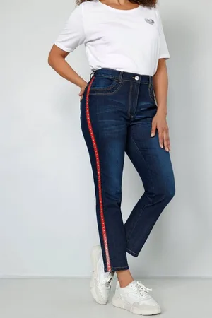 Miamoda Regular-fit-Jeans Jeans Slim Fit Ziernietenstreifen 5-Pocket - Verkäufer: Popken Fashion Group