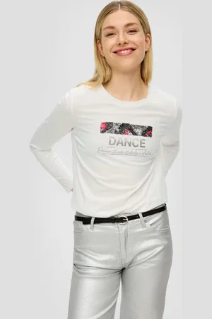 QS by s.Oliver Langarmshirt Longsleeve mit Pailletten Pailletten - Verkäufer: