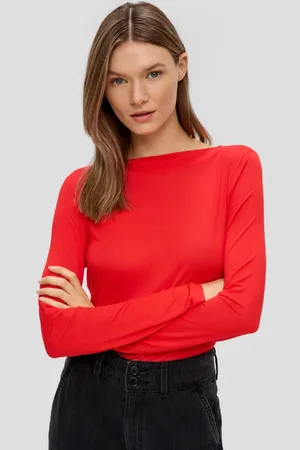 QS by s.Oliver Langarmshirt Leicht durscheinendes Longsleeve - Verkäufer:
