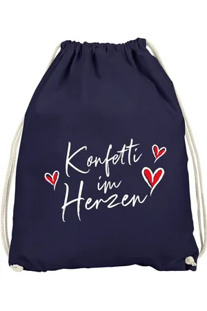 MoonWorks Turnbeutel Turnbeutel Fasching Karneval Spruch lustig #Konfetti im Herzen - Verkäufer: Akowi