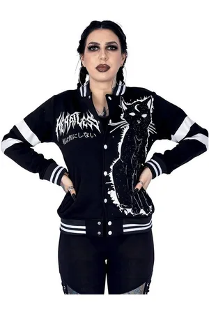 Heartless Collegejacke Moon Kitty Gothic Okkult Symbole Katze Moon Child - Verkäufer: Schompi Trading e.K.