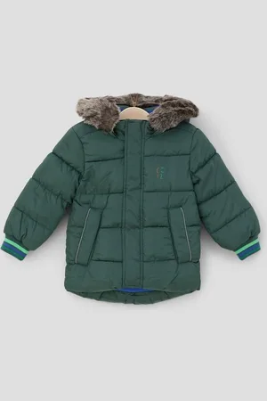 QS by s.Oliver Outdoorjacke Steppjacke mit abnehmbarem Kunstfell Kontrast-Details - Verkäufer: