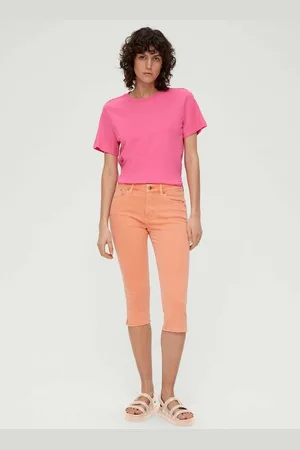 QS by s.Oliver 7/8-Jeans Ankle-Jeans Betsy / Slim Fit / Mid Rise / Slim Leg Leder-Patch - Verkäufer: