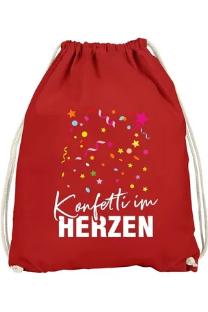 MoonWorks Turnbeutel Turnbeutel Fasching Karneval Konfetti im Herzen Spruch lustig - Verkäufer: Akowi