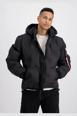 Alpha Industries Winterjacke Men - Cold Weather Jackets Hooded Logo Puffer