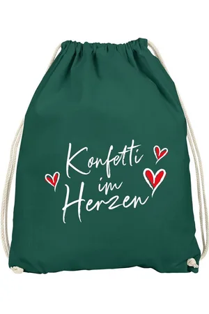 MoonWorks Turnbeutel Turnbeutel Fasching Karneval Spruch lustig #Konfetti im Herzen - Verkäufer: Akowi