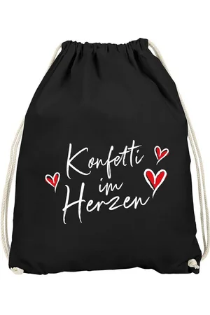 MoonWorks Turnbeutel Turnbeutel Fasching Karneval Spruch lustig #Konfetti im Herzen - Verkäufer: Akowi