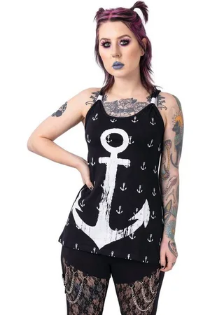 Rockabella Trägertop Harbour Anker Oberteil Sailor Shirt - Verkäufer: Schompi Trading e.K.