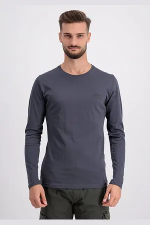 Alpha Industries Longsleeve Men - Longsleeves Back Print Heavy LS