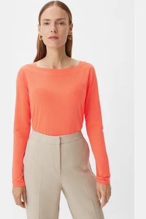 Comma, Langarmshirt Longsleeve mit eckigem Ausschnitt - Verkäufer: s.Oliver