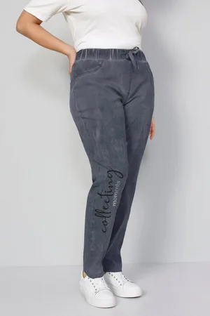 Miamoda Funktionshose Joggpants Schriftzug Elastikbund - Verkäufer: Popken Fashion Group