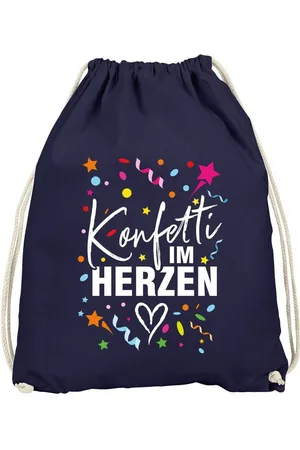 MoonWorks Turnbeutel Turnbeutel Fasching Karneval Konfetti im Herzen Spruch lustig - Verkäufer: Akowi