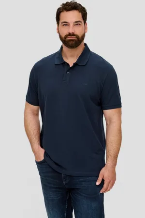 QS by s.Oliver Kurzarmshirt Poloshirt aus Baumwollpiqué Stickerei - Verkäufer: