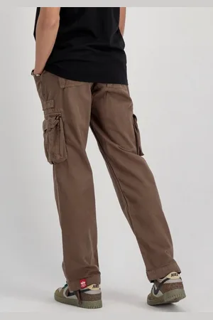 Alpha Industries Cargohose Jet Pant mit seitlichen Cargotaschen und Kordelzug am Beinabschluss