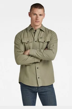 G-Star Jeanshemd Marine Slim mit Pattentaschen