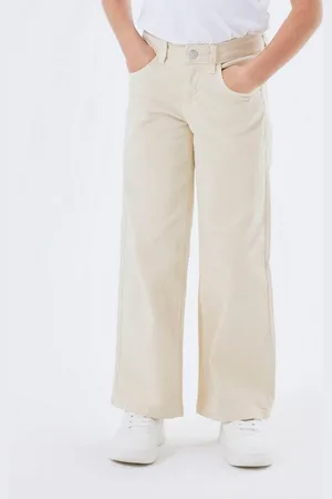 NAME IT Stoffhose Weite Denim Hose Twill Stoff Dad Jeans NKFROSE NKFROSE WIDE TWI PANT 1115-TP NOOS - Verkäufer: ARIZONAS