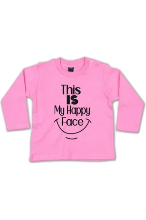G-graphics Longsleeve This is my happy face Baby Sweater / Longsleeve T mit Spruch - Verkäufer: