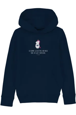 Mr. & Mrs. Panda Hoodie Einhorn Fotograf 7-8 Jahre (122/128) - French Navy - Geschenk, Jungen (1-tlg) Einzigartige Designs - Verkäufer: