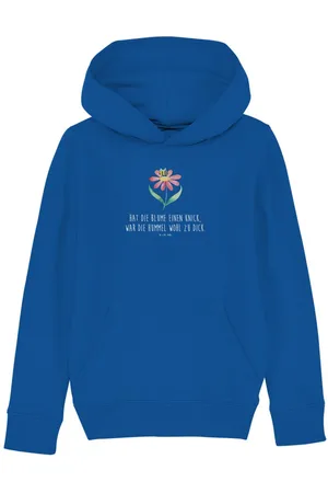 Mr. & Mrs. Panda Hoodie Hummel Blume 12-14 Jahre (152/164) - Royal Blue - Geschenk, Jungen Ka (1-tlg) Einzigartige Designs - Verkäufer: