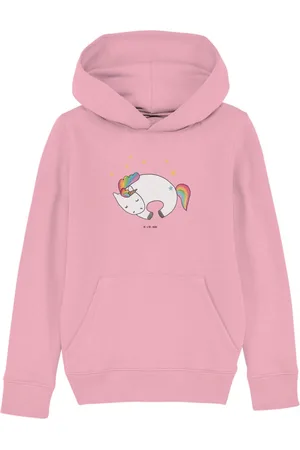 Mr. & Mrs. Panda Hoodie Einhorn Nacht 5-6 Jahre (110/116) - Cotton Pink - Geschenk, Jungen Ho (1-tlg) Atmungsaktives Design - Verkäufer: