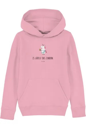 Mr. & Mrs. Panda Hoodie Einhorn Muffin 9-11 Jahre (134/146) - Cotton Pink - Geschenk, Jungen (1-tlg) Unikat - Verkäufer: