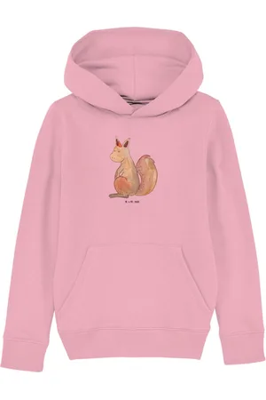 Mr. & Mrs. Panda Hoodie Einhorn Glauben 7-8 Jahre (122/128) - Cotton Pink - Geschenk, Jungen (1-tlg) Nachhaltigkeit - Verkäufer: