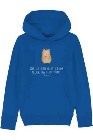 Mr. & Mrs. Panda Hoodie Hamster Hut 12-14 Jahre (152/164) - Royal Blue - Geschenk, Jungen Kap (1-tlg) Umweltfreundlich - Verkäufer: