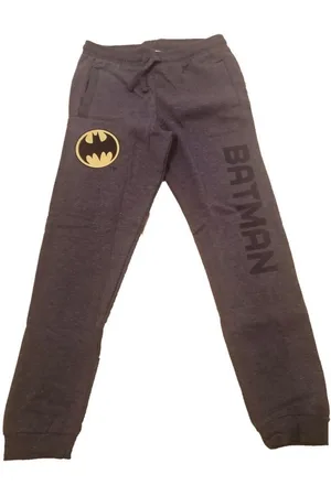 Batman Jogginghose Jogginghose für Kinder mit -Logo - Dunkelgrau mit gelbem Logo - Verkäufer: kaufhaus-chemnitz