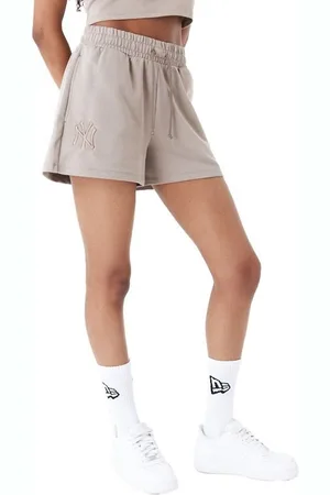 New Era Shorts Frech Terry NY Yankees ash brown - Verkäufer: ICED OUT